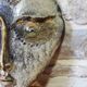 Masque décoratif en raku