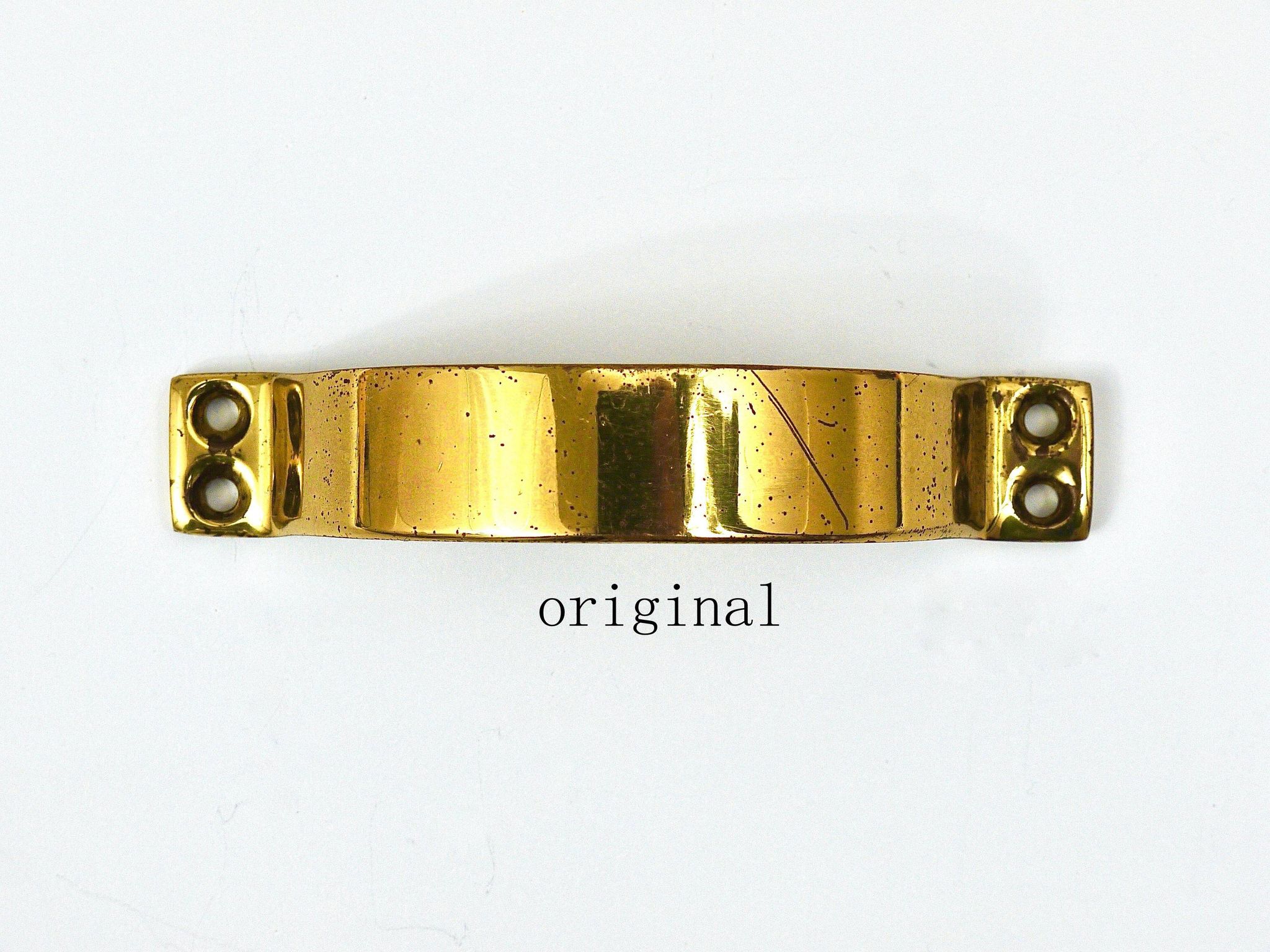 Up to 50 mid-century brass handles for doors, drawers, chests of drawers, Austria, 1950s.