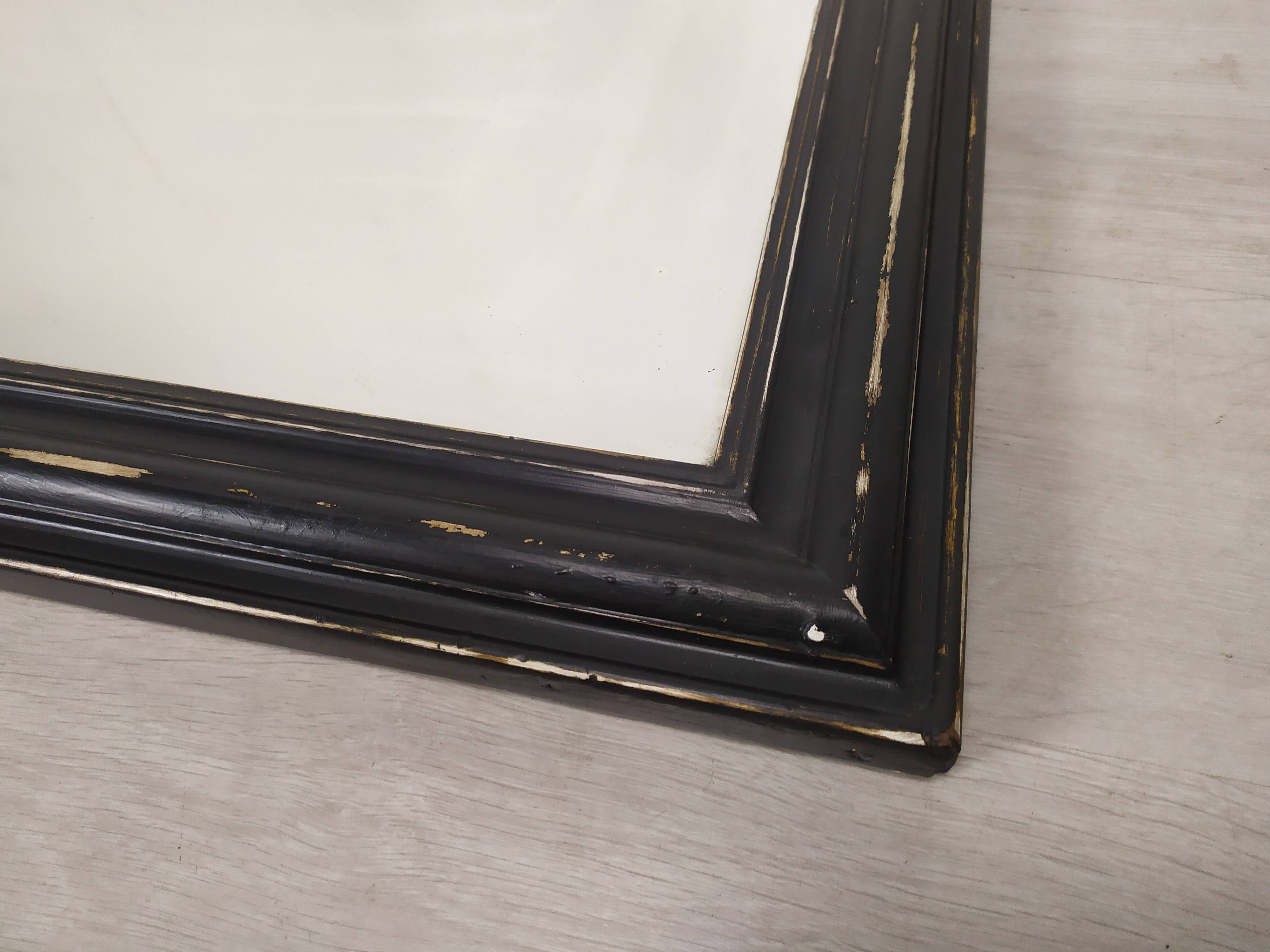 Black Louis Philippe mirror 68x95cm