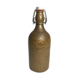Bouteille grès marron beige