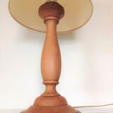 Turned wood lamp vintage 60s-70s