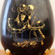 Egg-shaped porcelain vase decorated with Pierrot and Columbine