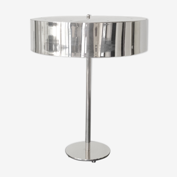 Chromed metal desk lamp 1970