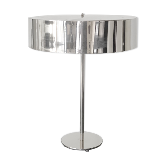 Chromed metal desk lamp 1970