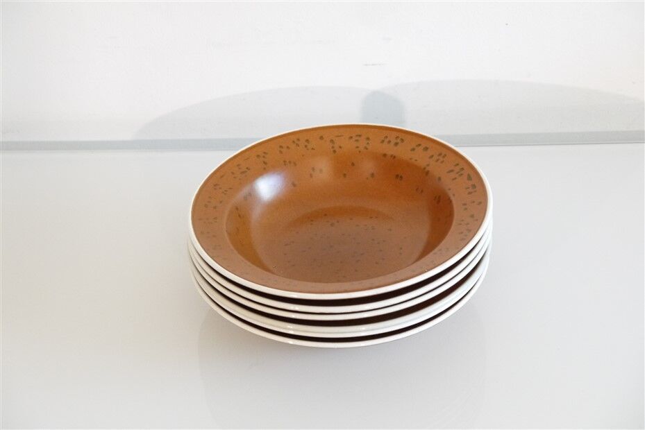 Set of 6 vintage plates by Stig Lindberg 1960