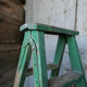 Wooden workshop folding stepladder