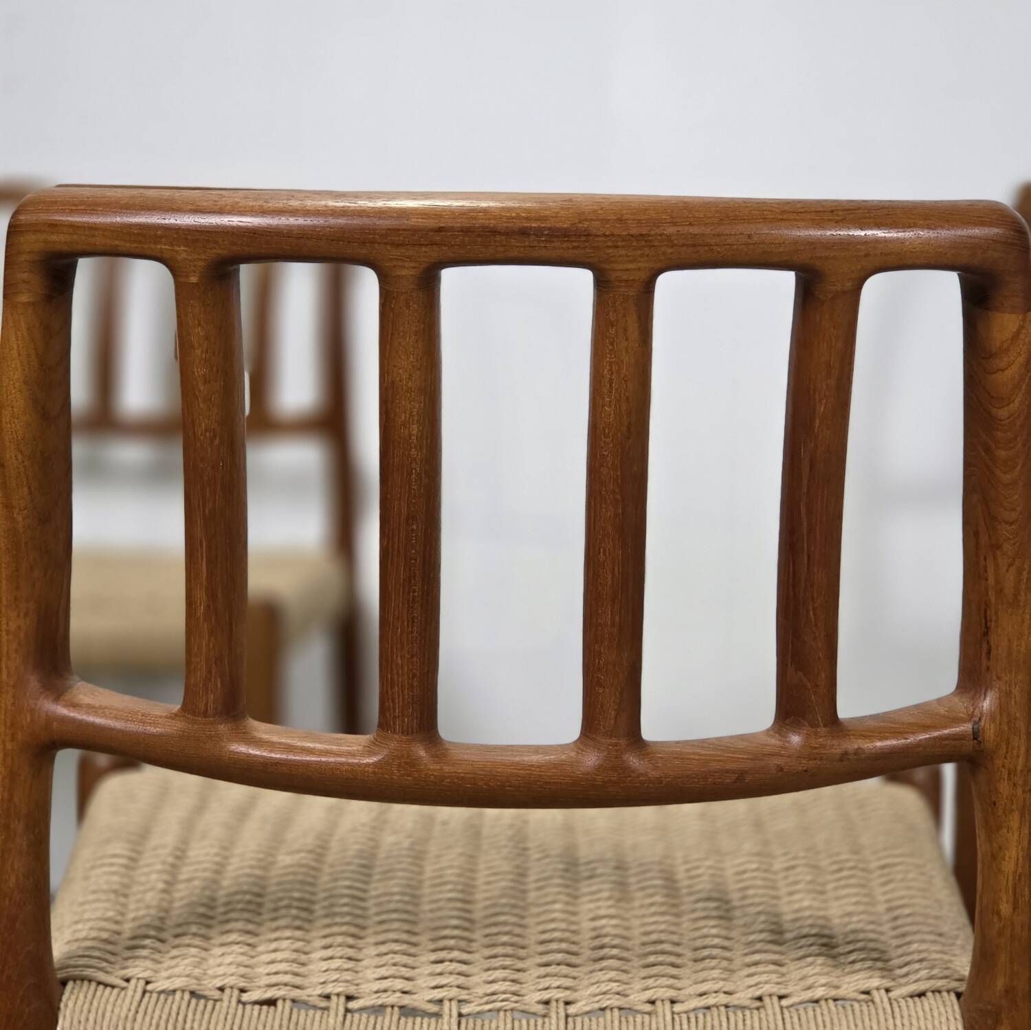 Niels Møller model 83 dining chair teak new papercord