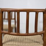 Niels Møller model 83 dining chair teak new papercord
