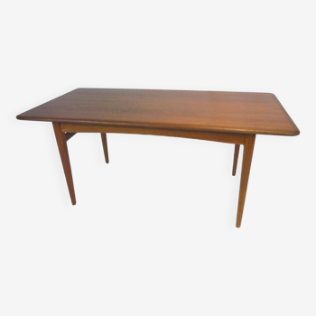 Teak stained oak living room table