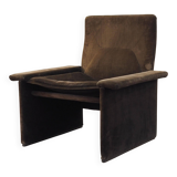 Corduroy armchair, Italian design, 1970s, production: Italy