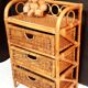 Meuble en rotin vintage