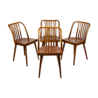 Czech wooden chairs by Antonin Suman for Ton 1960