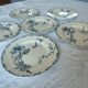 6 “Oxford” ironstone dessert plates from Choisy le Roi