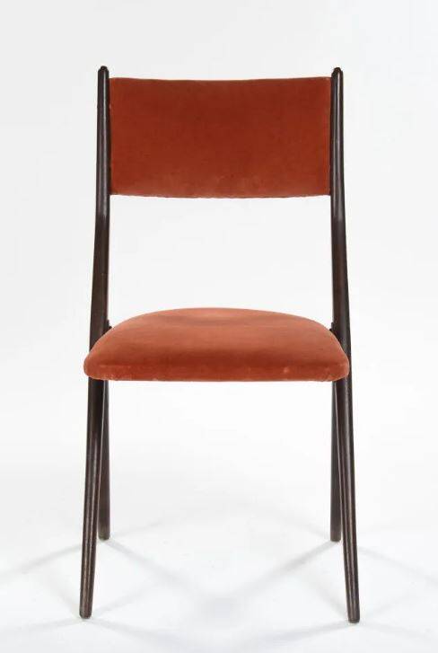 Set of 2 compass leg chairs, Thames model by Gaetano & Alessandro Besana