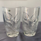 2 large vases with arhum decor - Luminarc