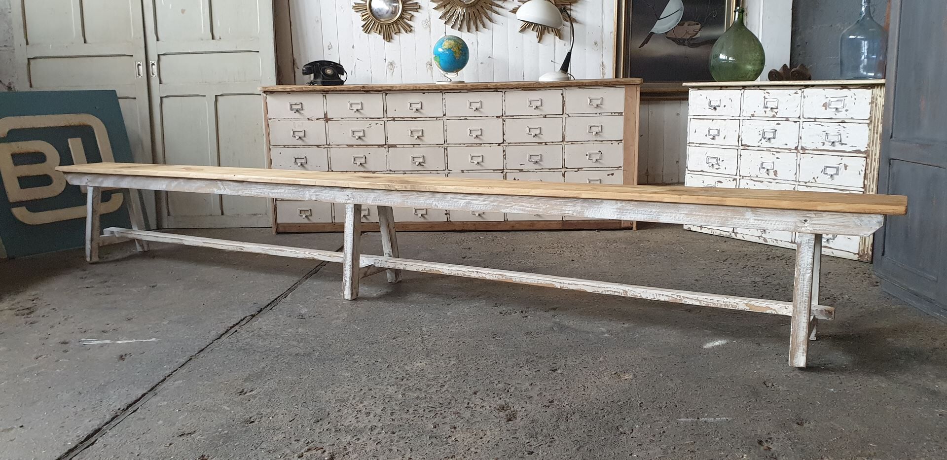 Banc de ferme vintage