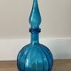Vintage Empoli Glass Decanter with Stopper, Italy, 1960s