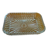 Plat en verre vintage 1960