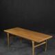 Low vintage mid-century danish modern teak coffee table, 1960s