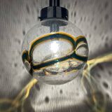 Large vintage swirling Murano glass pendant light, 1970s