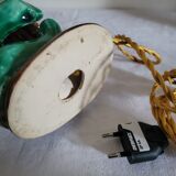 Ceramic green bear lamp