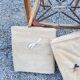 Pair of armchairs from the 50s free-span in blond beech