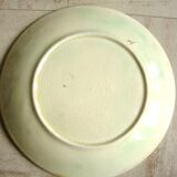 6 plates in slip decoration of roses earthenware of Onnaing