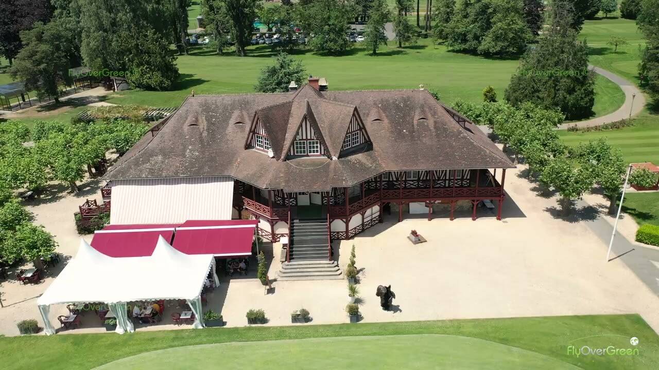 Original etching signed Schlumberger Vichy Bellerive the Allier golf chalet