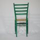 B&B Italy Wicker Chairs Table Colorful Mid-Century Design 60s 70s, Set of 5