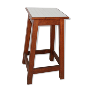 Tabouret hêtre et formica 610mm