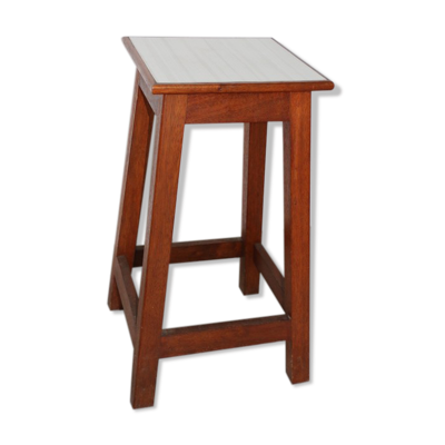 Tabouret hêtre et formica 610mm
