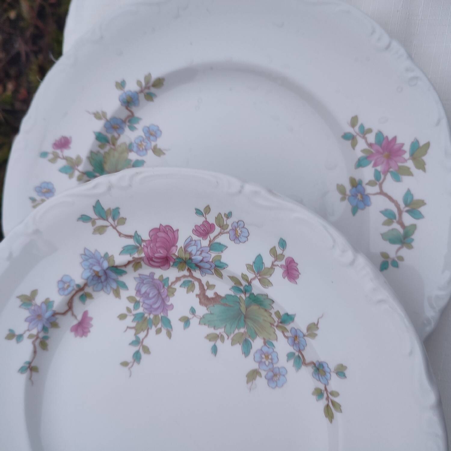 4 dessert plates Pontesa Porcelain Royal of Spain