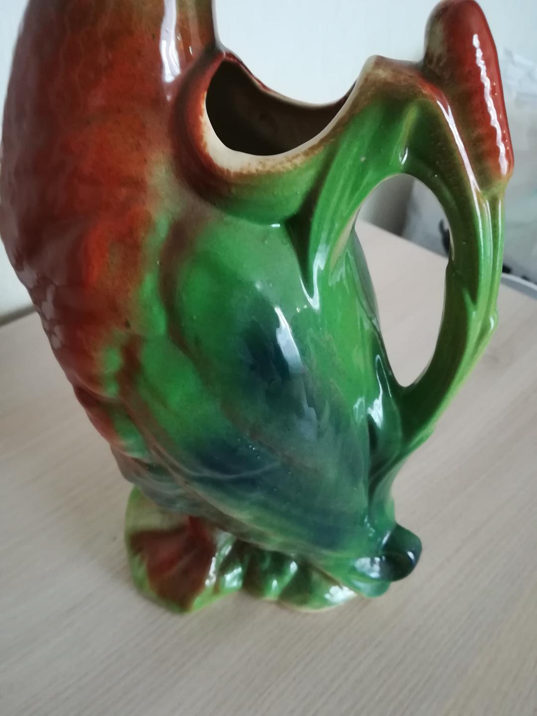 Ceramic zoomorphic pitcher