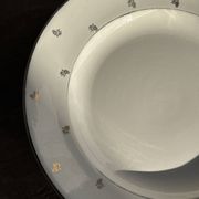 Plat circulaire modèle Nico doré Digoin Sarreguemines D30,5