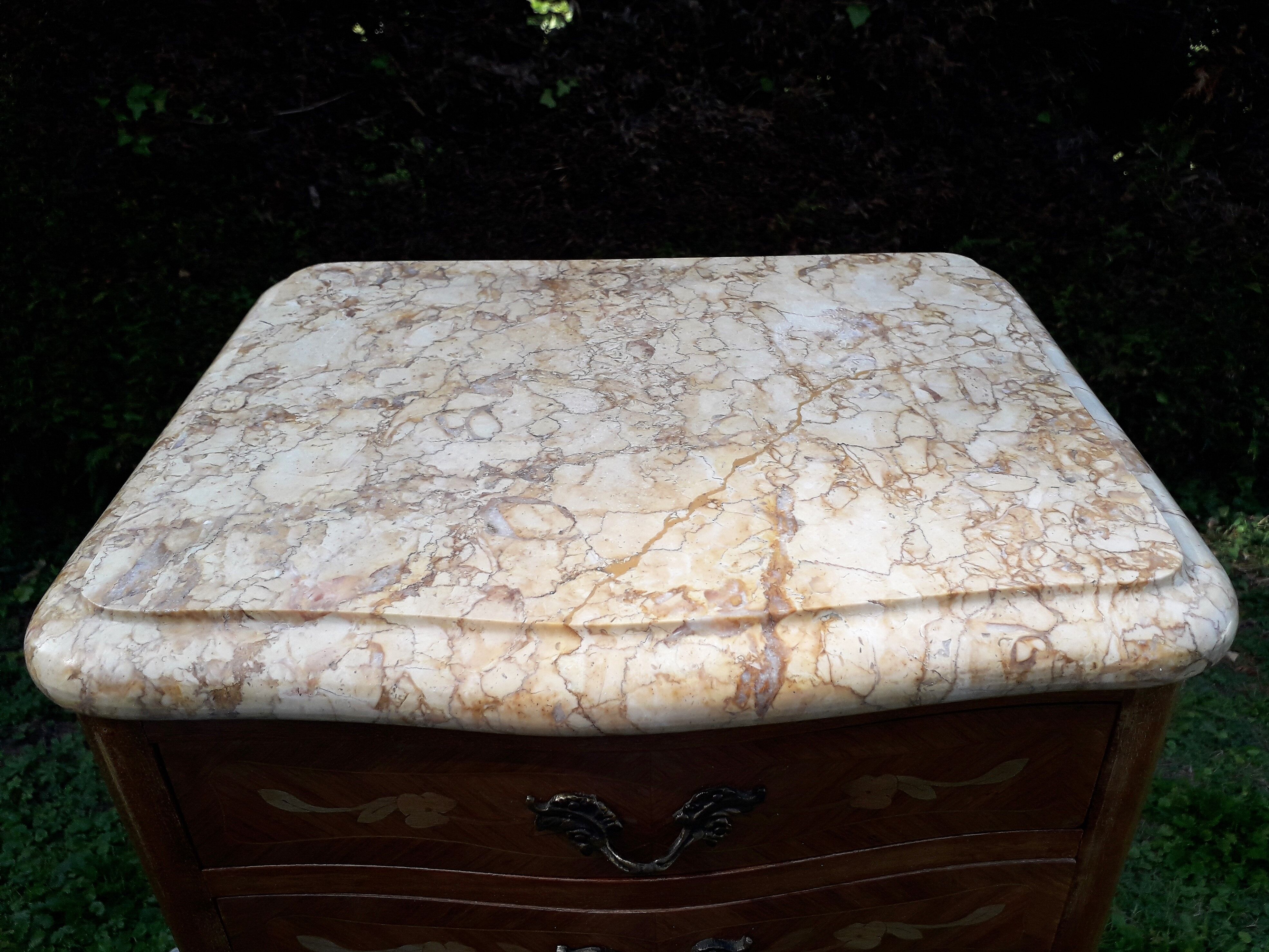 Bedside style louis XV marquetry