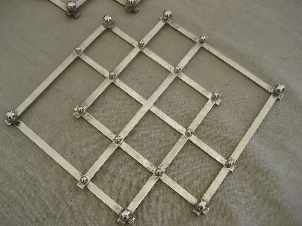 Silver metal underside