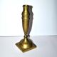 Old candlestick candlestick in engraved brass - shell shape 23 cm Ht