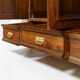 Art Nouveau wardrobe in walnut and pine - 1900-1915