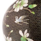 Vase chinois en laiton émaillé