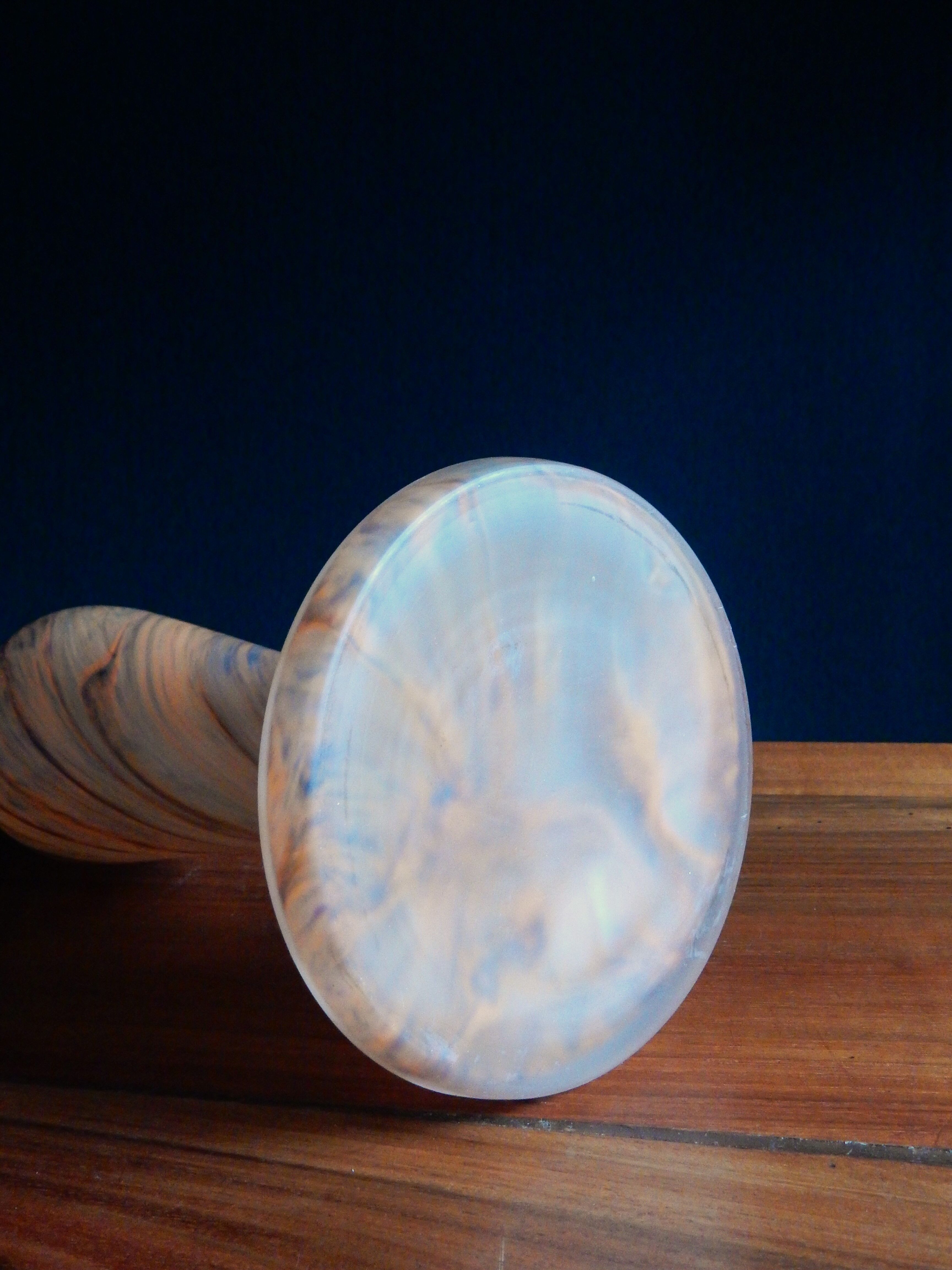 Art Nouveau vase in frosted glass paste