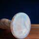Art Nouveau vase in frosted glass paste