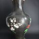 Vase in Chinese partitioned enamel butterflies