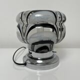 Side lamp Chromed metal and blown glass Murano Italy circa 1970