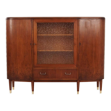 Walnut highboard 70's scandinavian design