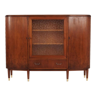 Walnut highboard 70's scandinavian design