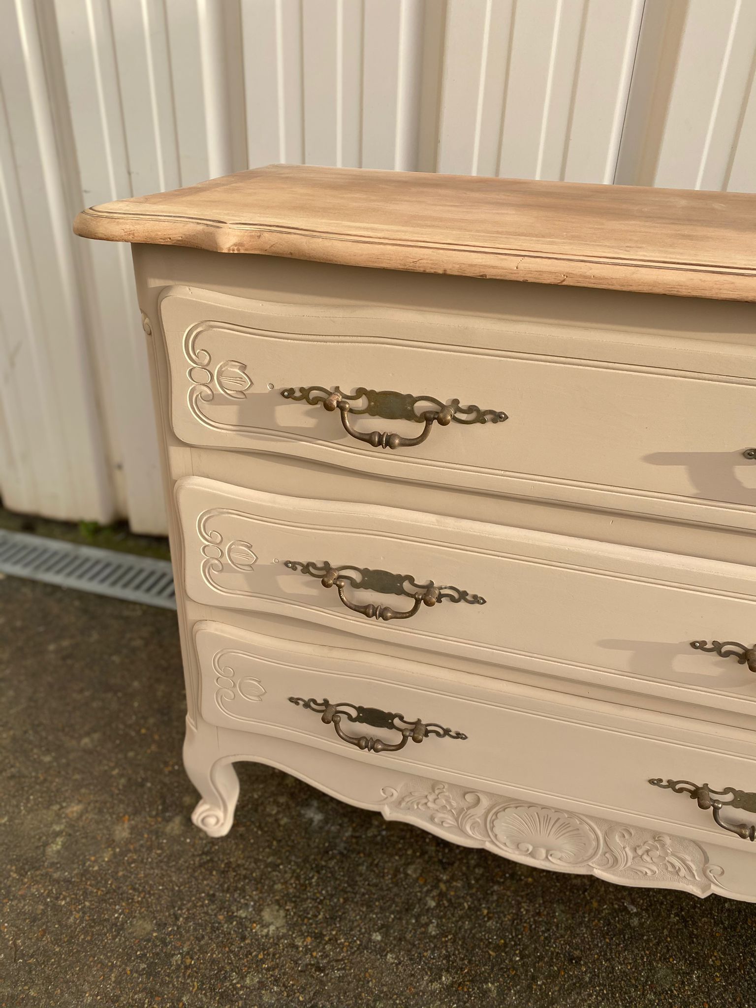 Dresser style Louis XV old painted