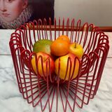 Tradig fruit basket by Ehlen Johansson red metal
