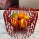 Tradig fruit basket by Ehlen Johansson red metal