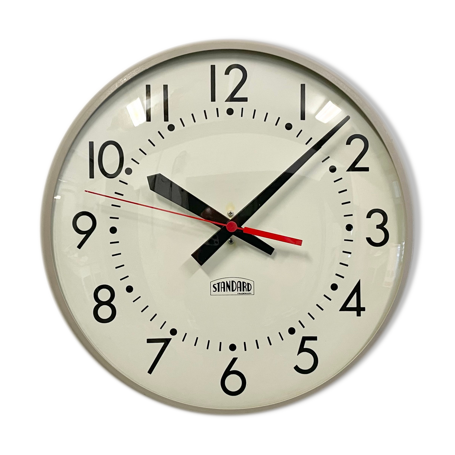 Vintage School Wall Clock from Standard Electric, 1970s