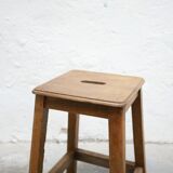 Vintage wooden workshop stool